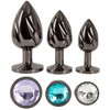 ANOS Metal Butt Plug Set Diamo