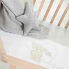Hegaxonal Baby Playpen - ROBA - LIEBHABEAR - Height Adjustable - Removable Base - 6 Braked Wheels - Natural Wood - Teddy Bear Pa