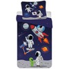 Astronautų vaikų patalynės užvalkalas 100–135 cm, 40–60 cm