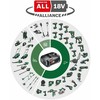 Suktuvas - gręžtuvas Bosch AdvancedImpact 18V-80 QuickSnap 2 x akumulator 2.5 Ah (06039E2102)