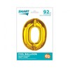 GoDan Smart Foil balionas numeris 0 Auksinis 92cm