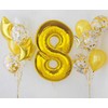 GoDan Smart folijos balionas, numeris 8, auksinis, 92 cm