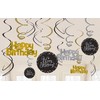 AMSCAN Pakabinama dekoracija suktukai Happy Birthday - 12 vnt. universalus