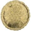 Aukso spalvos, auksinio blizgučių rašto folijos balionas, 43 cm