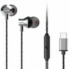 Ausinės Aiwa AIWA In-Ear stereo ausinės su mikrofonu Sidabrinė (USB) ESTM-50USB-C/SL