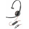 Hewlett Packard (HP) HP Poly Blackwire 3210 Vienpusės USB-C Ausinės +USB-C/A Adapteris