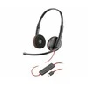 Ausinės HP Poly Blackwire 3220 stereo USB-C  + USB-C/A adapteris, juodos spalvos