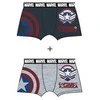 Avengers Marvel, Captain America vyriškos bokserinės trumpikės (2 vnt./pakuotė, L)