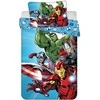 „Avengers“ šviesiai mėlynas vaikiškas patalynės komplektas 100–135 cm, 40–60 cm