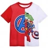 „Avengers Team“ raudoni vaikiški trumpi marškinėliai, 8 metų / 128 cm