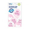 „Baby Oh Girl“ pasteliniai balionai, 6 vnt. 12 colių (30 cm)