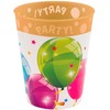 Balionai Blizgantys balionai Blizgantis mikro aukščiausios kokybės plastikinis puodelis 250 ml
