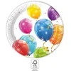 GoDan Talerze papierowe su kolorowymi balonami 23cm