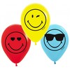 Balionai „Emoji Wink“, 6 vnt., 11 colių (27,5 cm)