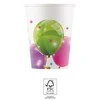 GoDan Blizgantys balionai popieriniai puodeliai 200 ml 8 vnt. Godanas