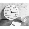 Upominkarnia Klasikinis baltas universalus matematinis laikrodis