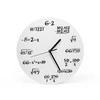 Upominkarnia Klasikinis baltas universalus matematinis laikrodis
