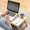 Bambukinis sulankstomas šoninis stalas Lapwood InnovaGoods