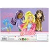 Barbie Paints A/4 spiralinė eskizų knygelė su 40 puslapių ir lipdukais
