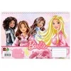 Barbie Paints spiralinis eskizų bloknotas A4 formato, 30 lapų