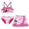 Barbie stiliaus vaikiškas bikiniuko ir sijono komplektas 3-8 metų vaikams