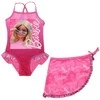 Barbie stiliaus vaikiškas maudymosi kostiumėlio ir sarongo komplektas 3-8 metų vaikams