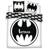 Batman baltas dvigulis, dvigulis antklodės užvalkalas 240–220 cm, 65 x 65 cm