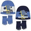 Kepurė Batman vaikiška kepuraitė + pirštinės rinkinys Gotamo mieste 52-54 cm