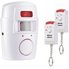 Wireless movement sensor alarm + 2 key fobs 105db