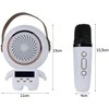 Belaidis karaoke garsiakalbis su Bluetooth ir 2 mikrofonais