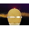Belaidis mikrofonas su Bluetooth ir karaoke garsiakalbiu bei dėklu, 22 cm, auksinis
