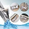 Grindų plovimo šluota su išgręžimo mechanizmu 110 cm, balta-pilka
