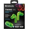 Defender Bluetooth ausinės TWINS 916 Žalias