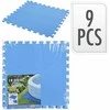 Bigbuy Garden Mata piankowa puzzle, EVA, 9 dalys, mėlyna