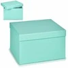 Bigbuy Home Universali dėžė Kartonas Pastelės mėlyna