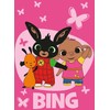 Koc polarowy 100x150 Królik Bunny Bing rožinis JF24
