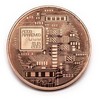 Bitcoin BTC plastikiniame dėkle