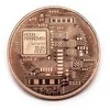 Bitcoin BTC plastikiniame dėkle
