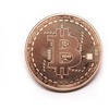 Bitcoin BTC plastikiniame dėkle