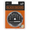 Black & Decker Juodas & Decker Bitų rinkinys Juodas & Decker a7090-xj 7 Dalys Butas pH
