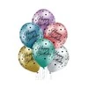 Balionai "Happy Birthday" su taškeliais (6vnt)