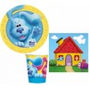 Blue „Mėlyna's Clues“ linksmas vakarėlių rinkinys su 32 detalėmis ir 23 cm lėkštėmis