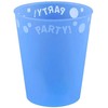 Blue „Party Mėlyna“ mėlynas mikro aukščiausios kokybės plastikinis puodelis, 250 ml