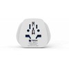 Blue Mėlyna TRAVEL Mėlynas PRZEJŚCIÓWKA ADAPTER UNIWERSALNA ŚWIAT -> SHUCKO
