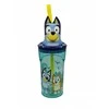 „Bluey Splash“ 3D plastikinis šiaudelio formos puodelis, 360 ml