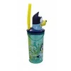 „Bluey Splash“ 3D plastikinis šiaudelio formos puodelis, 360 ml