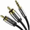 Vention audio kabelis 3.5mm - 2x RCA 3m - Juodas