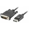 LANBERG CA-DPDV-10CU-0010-BK Lanberg kabelis Displayport(M) V1.2->DVI-D(M)(24+1) 1m Juodas DUAL LINK