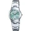 Moteriškas laikrodis Casio LTP-1241D-3A, su dėžute, žalsvas ciferblatas