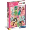 Clementoni Dėlionė 2x60 vnt. - Disney princesės